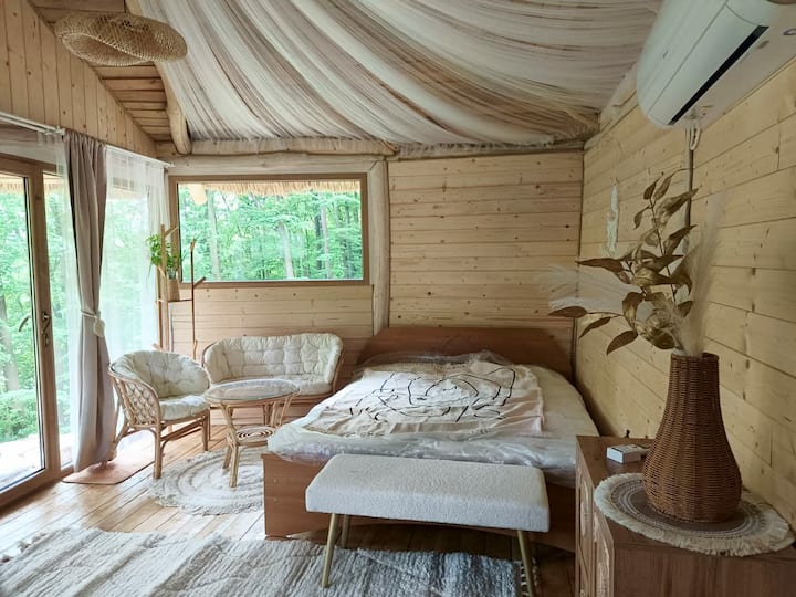 Oáza A Lesní Retreat - Boho Pobyt V Přírodě - Otrokovice