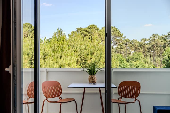 Appart Pour 8 Avec Balcon Et Vue Forêt - La Teste-de-Buch