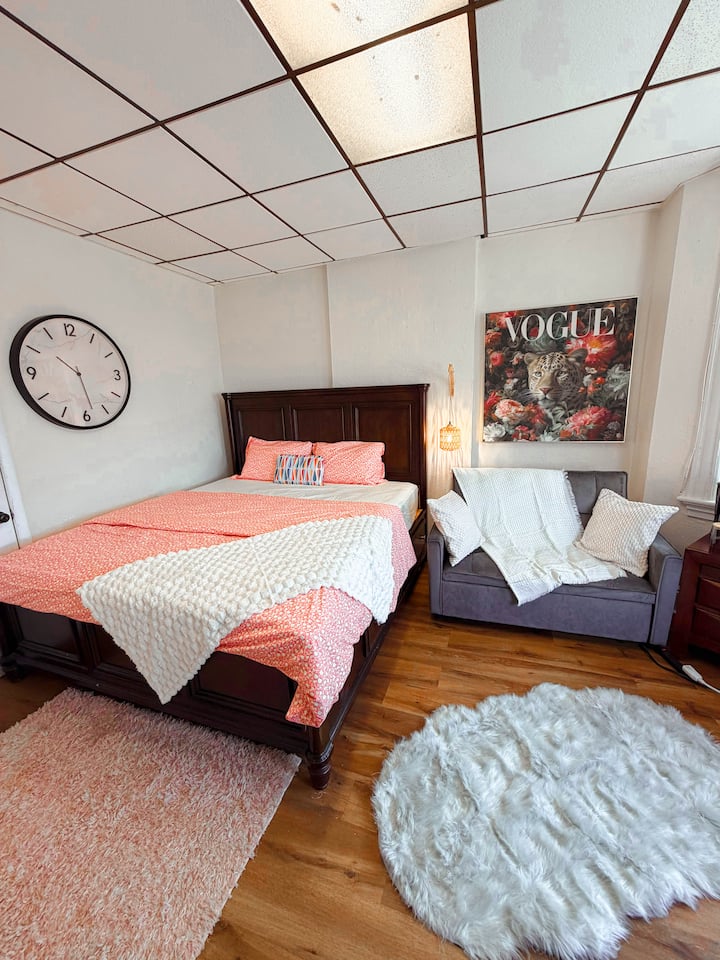 King Bed Suite Private Bath20 Mins To Manhattan - 세카우커스
