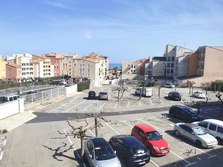Studio Cabine Avec Parking, Vue Plage - 4 Pers. - Agde