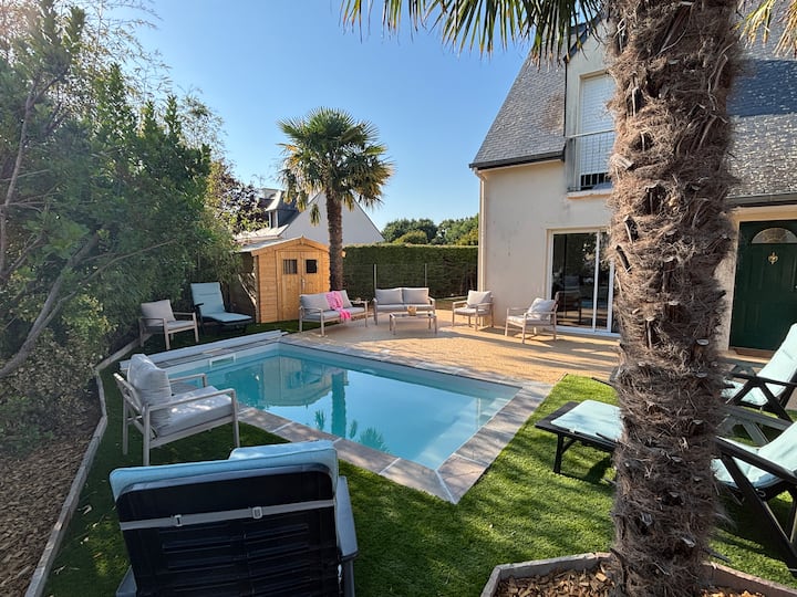 Maison Rénovée, Piscine Privée, Plage à 300m - Damgan