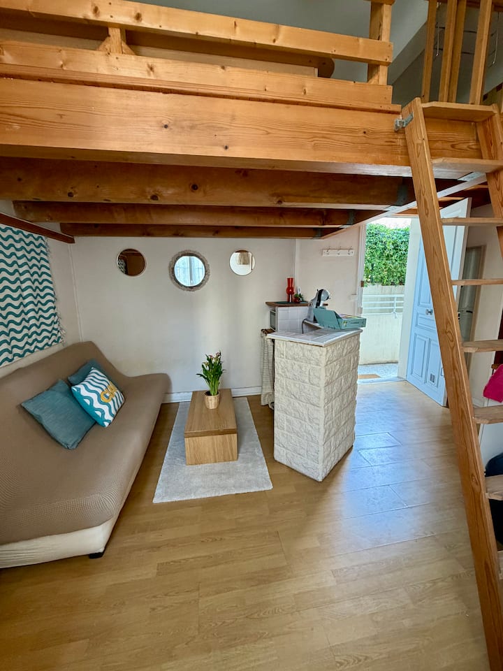 Studio Climatisé Avec Mezzanine 300 M De La Plage - Juan-les-Pins