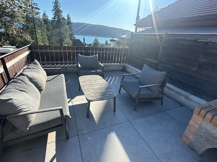 ÉLégant Appartement Avec Vue Lac 5 Min Des Plages - Veyrier-du-Lac