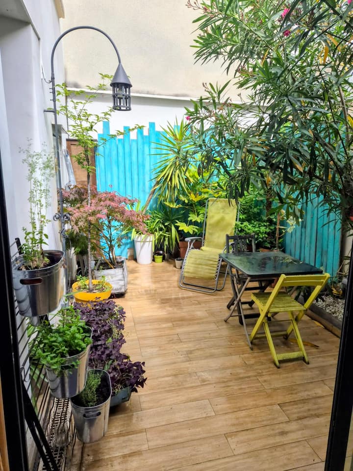 T3 Calme Terrasse Verrière Climatisé Porte Paris - Levallois-Perret