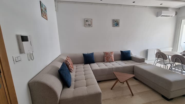 Bel Appartement Avec Piscine à Deux Pas De La Mer - Nabeul‎
