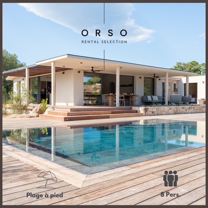 Villa Marea Piscine Miroir Plage à Pied - Pinarellu