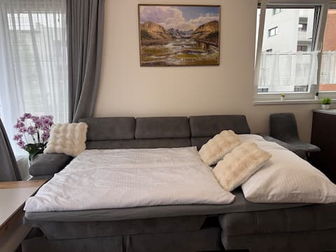 Top Airbnb: Modern & Bright Apt • Near O2 Arena • Free Parking in Vysočany