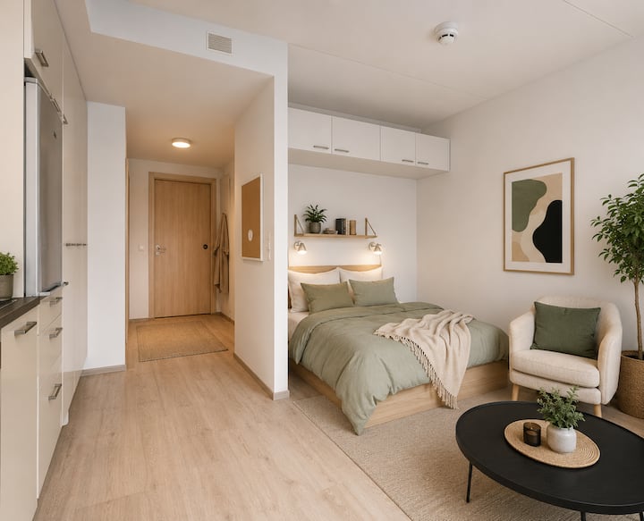 Modern Furnished Studio Apartment - Espoo