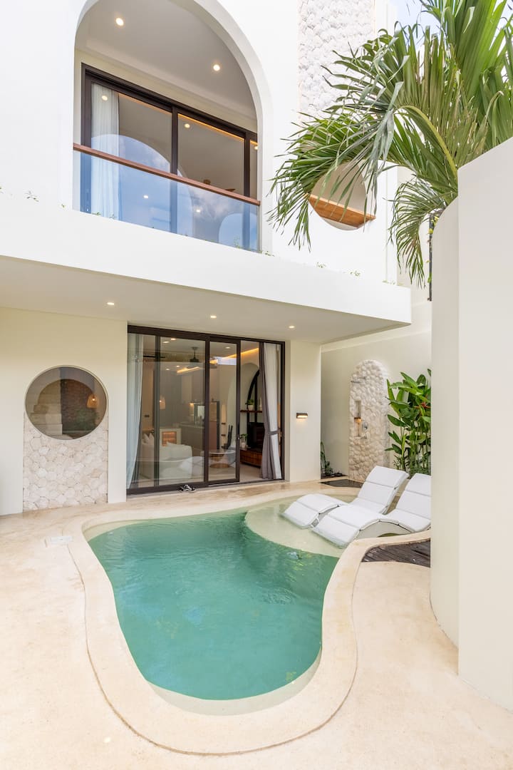 2br Mediterranean Villa Next To Black Sand Brewery - Bali
