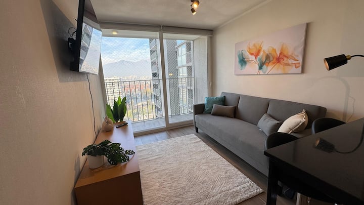Comfy Apt+pool+gym+near Metro ÑUble+laundry@ñuñoa - Santiago del Chile