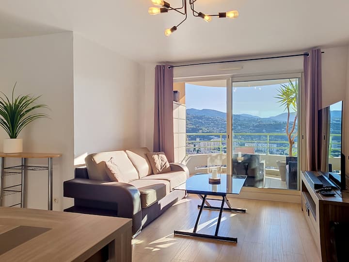 Le Belvédère Azur - Vue Imprenable Sur Nice - Saint-Laurent-du-Var