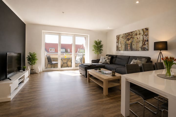 Ruhiges Airport Apartment Nahe Hamburg | Balkon - Norderstedt