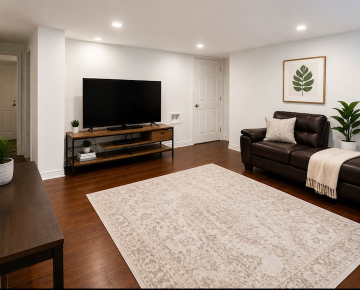 Bright & Modern Private Basement Suite - Pickering