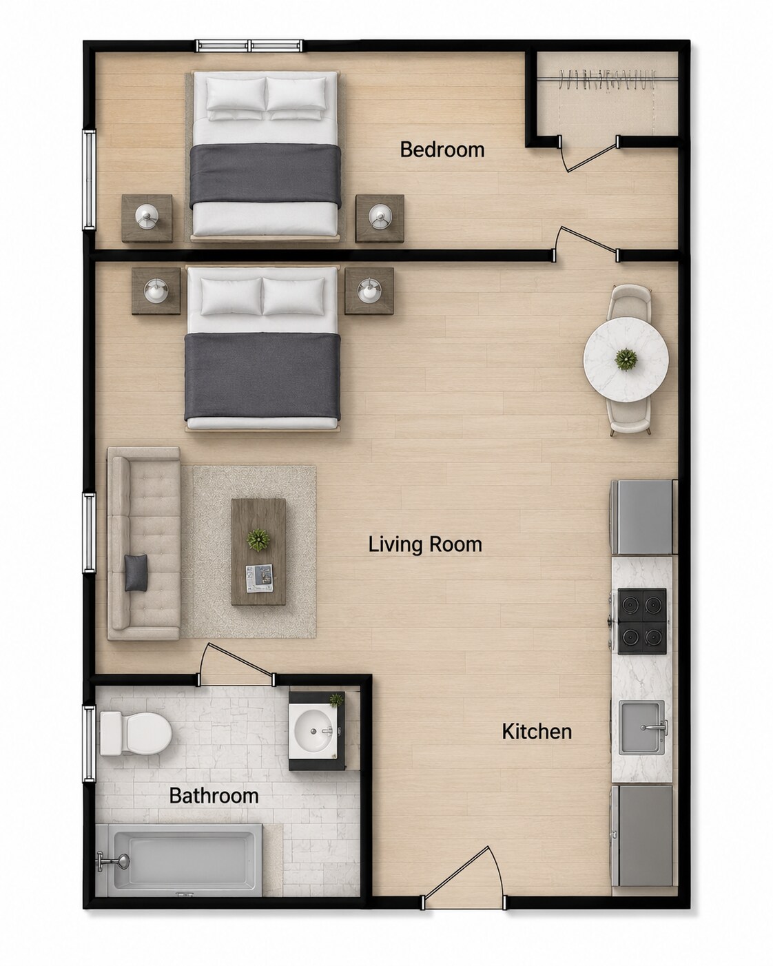 Center City Bedroom