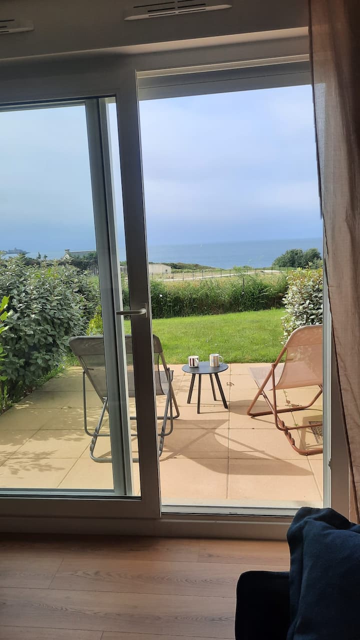 Studio Avec Vue Mer Et Terrasse - Saint-Jacut-de-la-Mer
