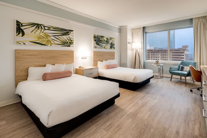 Family Ocean View Room | Sleeps 8 Near Beach - Atlantic City, NJ