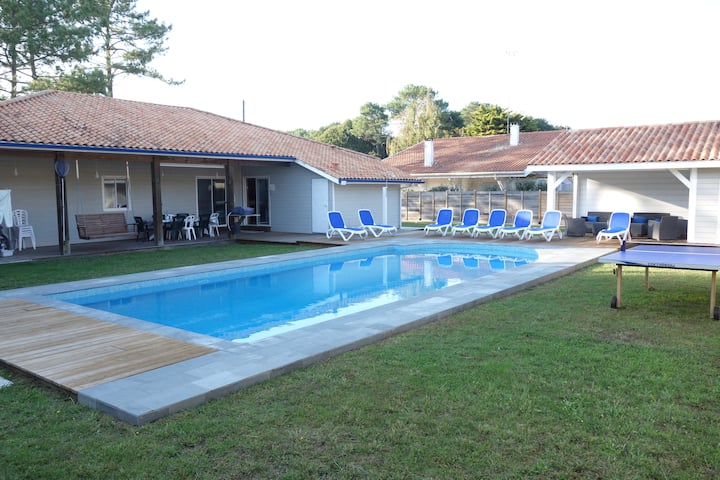 Maison+piscine Climatisée, Calme, Proche De Tout - Vieux-Boucau-les-Bains