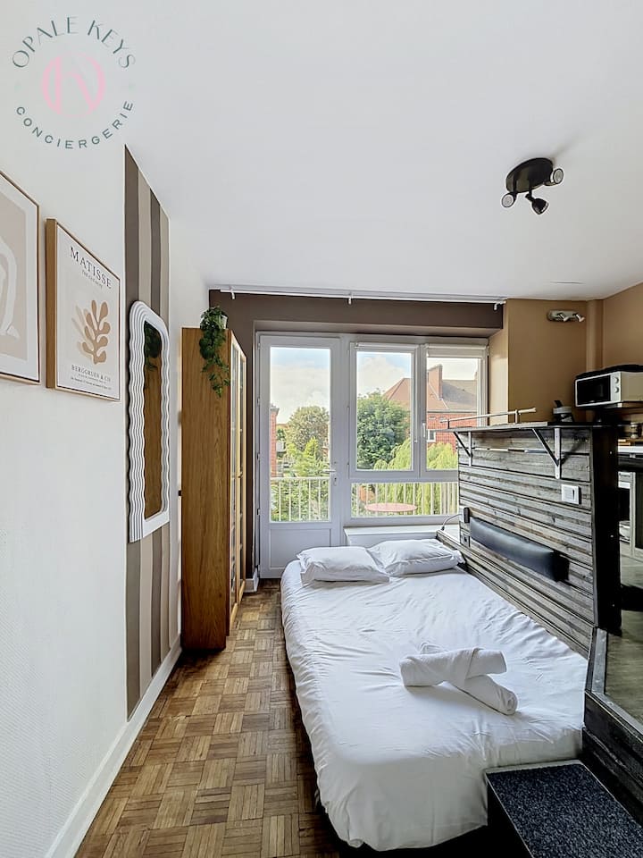 Le Studio Citadin - Centre Ville & Balcon - Dunkerque