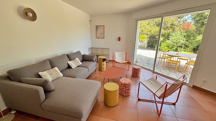 Bas De Villa Climatisé Avec Piscine - La Badine - Porquerolles