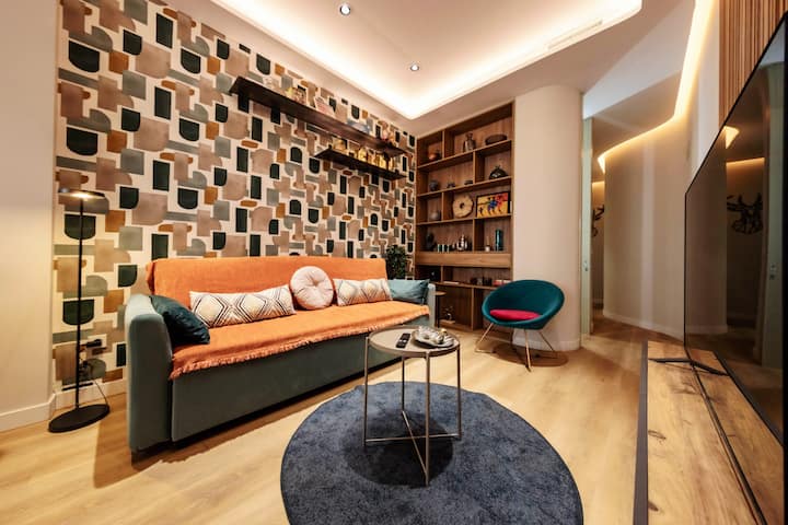 Stylish 2br/2ba Apartment | A/c & Fast Wi-fi - Getafe