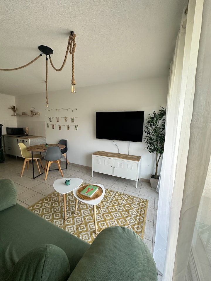 T2 + Parking Privé • Terrasse • Proche Stade Ol - ibis Lyon Carre De Soie