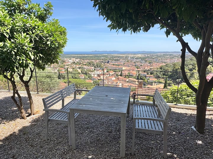 Maison Provençale Vue Mer Panoramique - Hyères