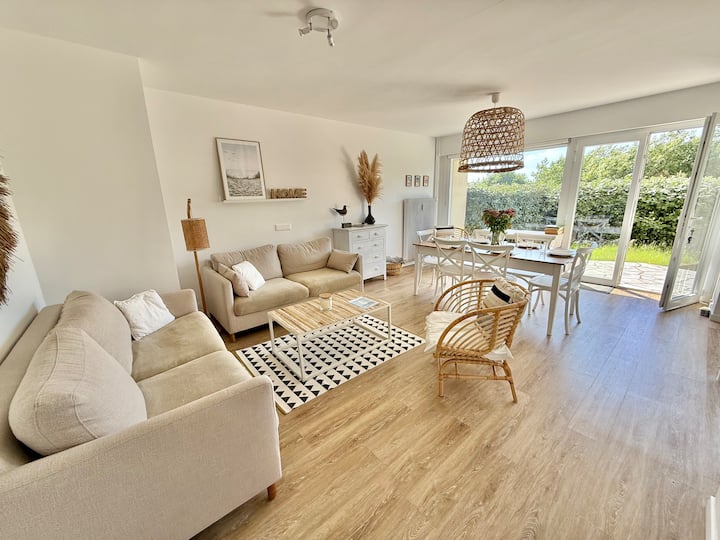 À 50m De La Plage ! Bel Appart 3 Chambres + Jardin - Sainte-Cécile Plage