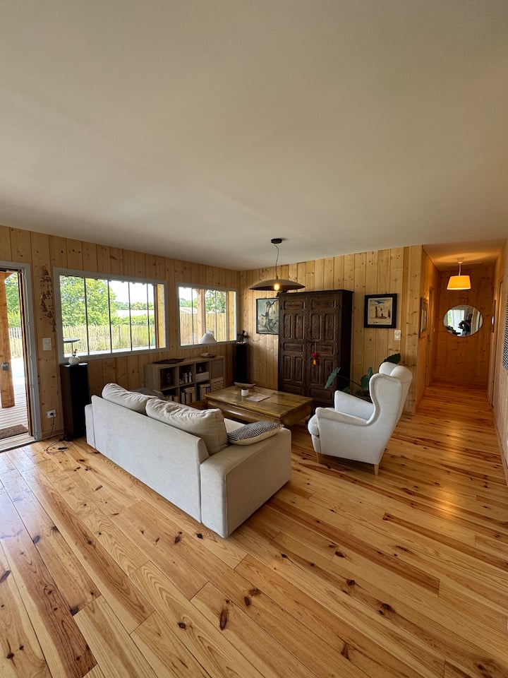 Charmante Maison En Bois Au Cœur Du Village - Moliets-et-Maa