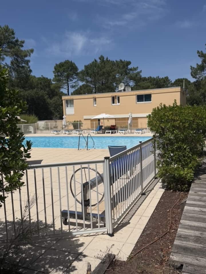 T2 Avec Terrasse Proche Du Lac Et De La Plage - Maubuisson