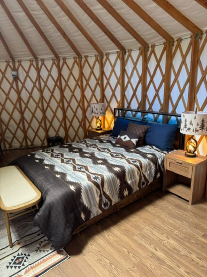 The Chromer Yurt At Winding River Campground - Benzonia, MI