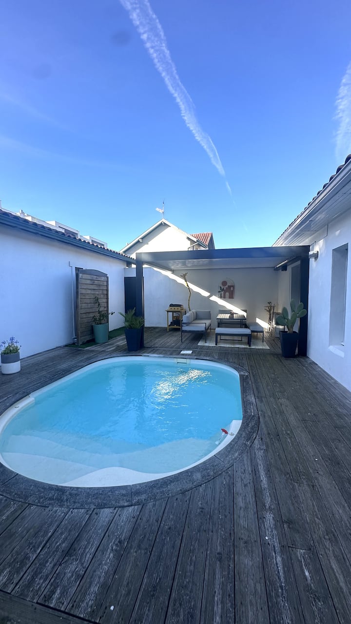 Villa 75m2 Plain Pied Avec Piscine Aux 5 Cantons - Anglet