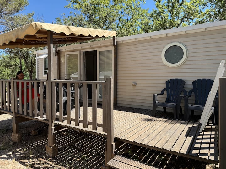 Mobile-home 4/6 Personne Climatisée Et Au Calme - Nans-les-Pins
