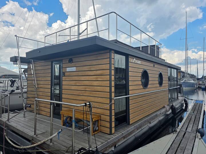 Hausboot Fjord Lafee Mit Dachterrasse In Flensburg - Flensburg