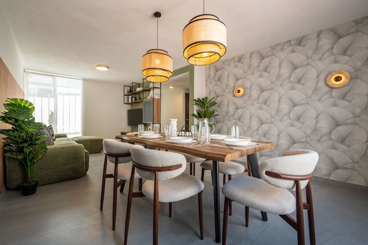 Modern 3br Home, Central | A/c & Smart Tvs - Mexique