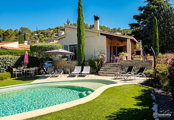 Casa-la Tarente Villa Piscine Et Panorama Vignes - Taradeau