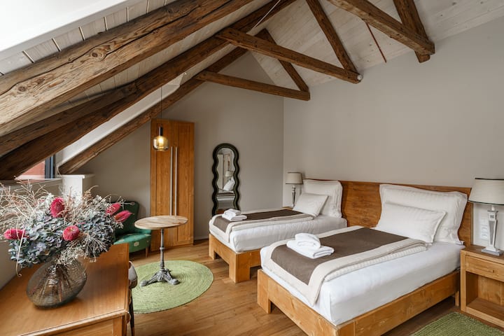Attic Deluxe Double Room With Shower - Beroun