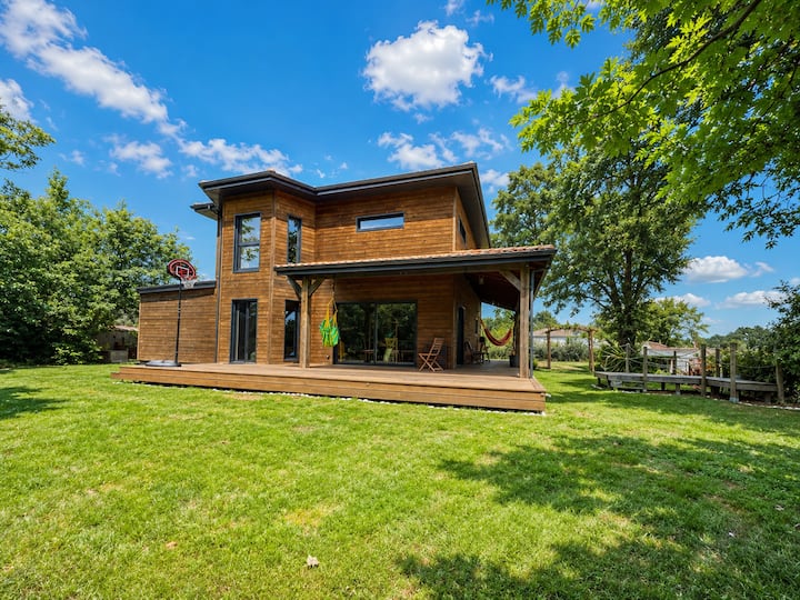 Maison En Bois De Charme Proche Bassin Darcachon - Marcheprime