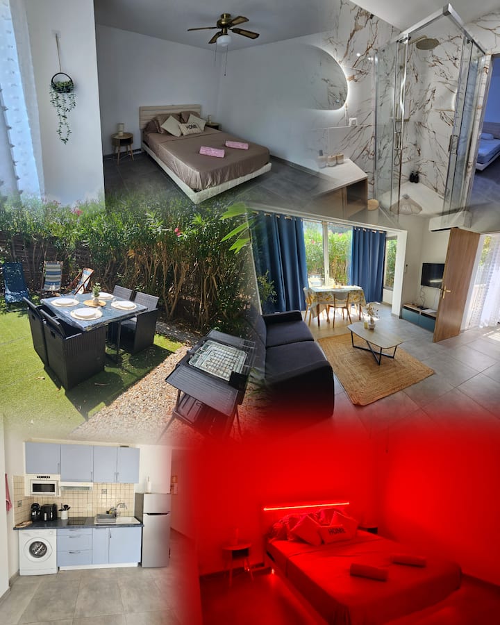 Appart Lumineux Jardin, Clim, Wifi, T2-4pers  Maxi - Bandol