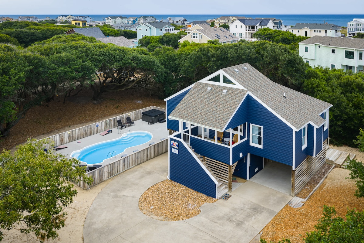 Coastal Getaway w/ Pool, Spa, Direct Beach Path!