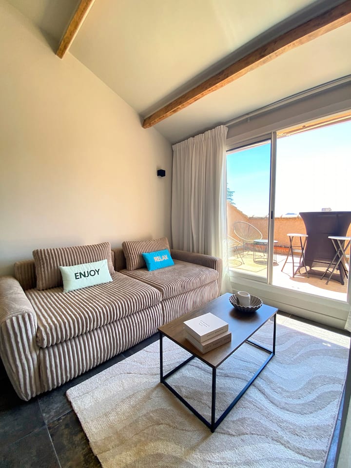 Panama T2 Cocooning Terrasse Vue Mer + P Gratuit - La Ciotat