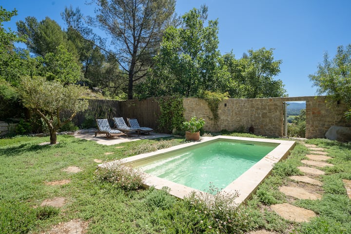 Le Refuge Des Lumières - Piscine, Calme Et Nature - Rousset