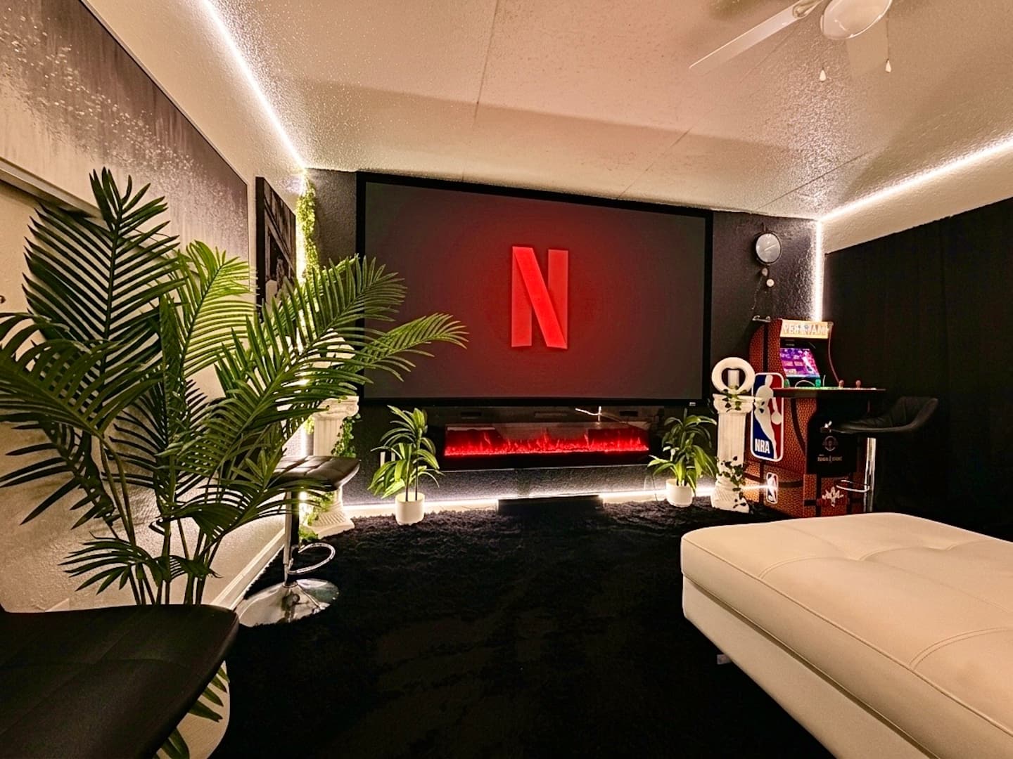 Upper Echelon Unit 603 theater room