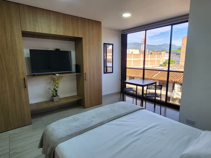 Bright studio apartment w/ AC in Belén photo 1