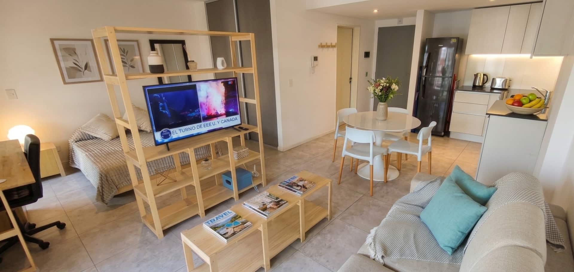 Loft with balcony and amenities