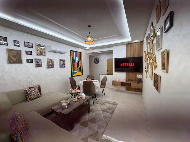 New Luxe 2ch | Design Moderne Wifi & Balcon - Agadir