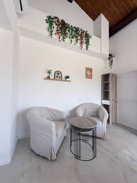 Annonce Airbnb populaire: Cozy studio with private terrace à Loire