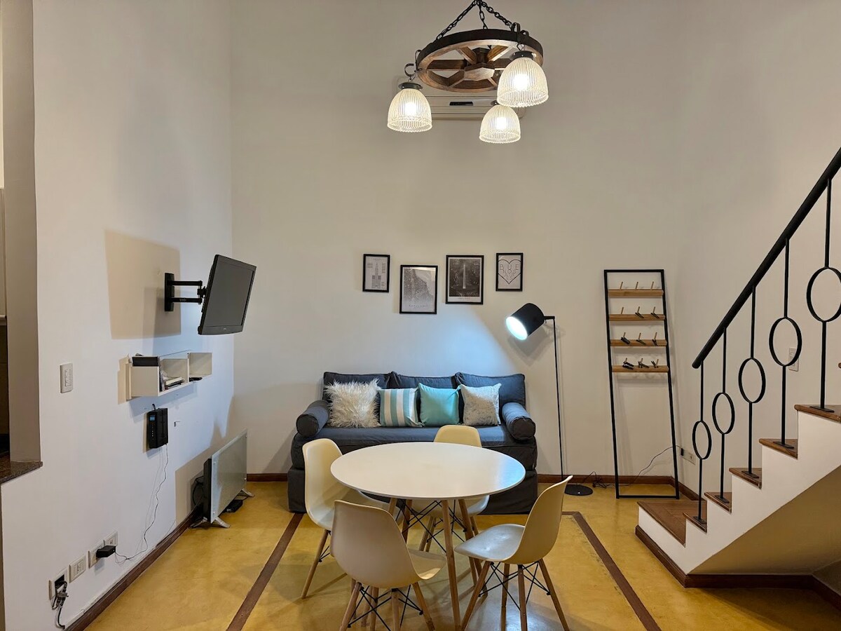 Loft penthouse con patio privado