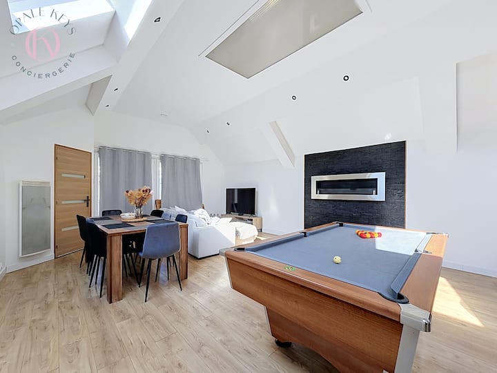 Loft Billard & Arcade 3ch Garage & Terrasse - Sangatte