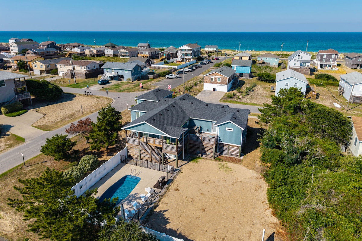 The Luke Out -Ocean View, Pool, Elevator & Office!