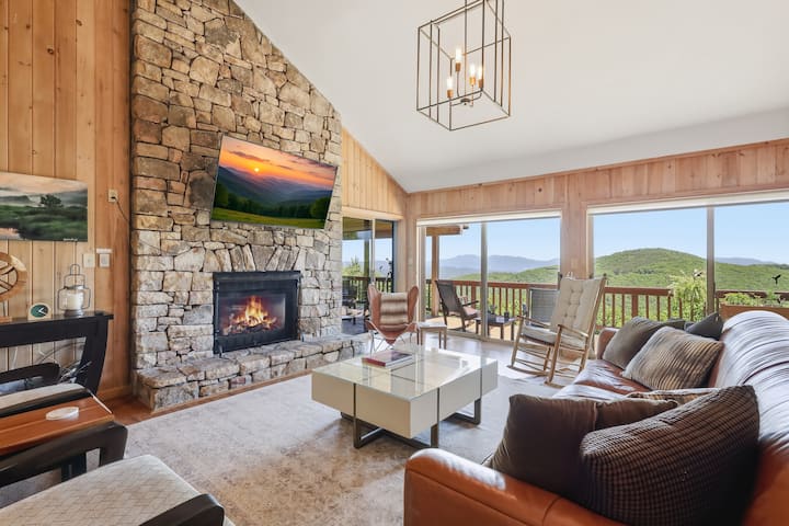 Beech Mt -Amazing Views, Huge Deck, Lux Kitchen! - Beech Mountain, NC